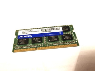 Pamięć Ram DDR3 4GB ADATA PC3-10600S
