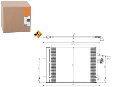Конденсатор кондиціонера ford mondeo 07- nrf фото №1