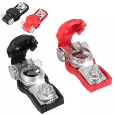 2x универсальные клемма аккумулятор samozaciskowa фото №1