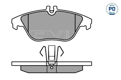 MEYLE ZAPATAS DE FRENADO PARTE TRASERA MERCEDES C C204 C T-MODEL S204 C W204 E  