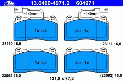 ZAPATAS HAMULC. ALFA ROMEO 166 2,0-3,0 98-07  