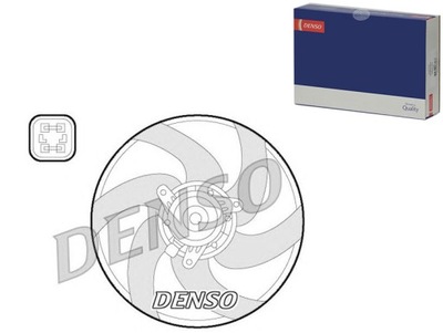 Denso der21022 вентилятор, охлаждение двигателя фото №1