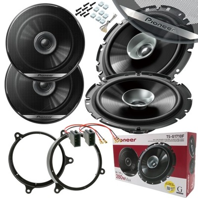 PIONEER SPEAKERS + DISTANCE FOR TOYOTA COROLLA E12 AVENSIS T25 YARIS  