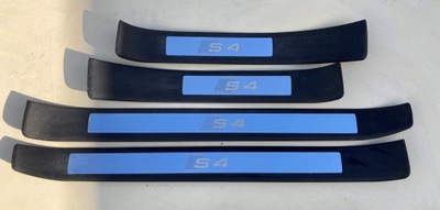 Накладки накладки порогові audi s4 b6 b7 комплект фото №1