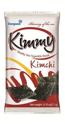 Algi Nori krojone prażone o smaku Kimchi 2,7 g