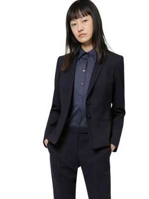 HUGO BOSS Granatowy BIZNESOWY BLAZER-XS