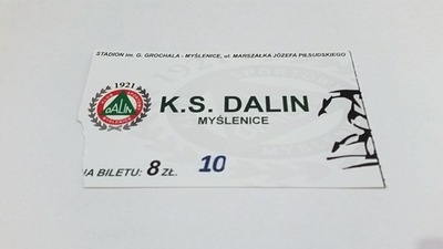 bilet DALIN Myślenice (woj. małopolskie) 2021/22