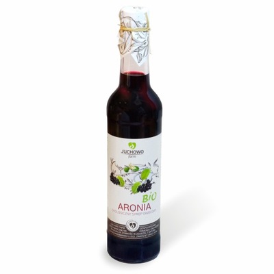 Syrop z aronii BIO 500 ml. Juchowo