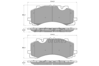 TOMEX BRAKES ZAPATAS DE FRENADO AUDI Q7 15-  