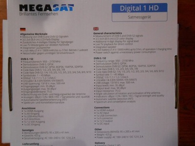 Konwerter unicable Megasat Digital 1 HD