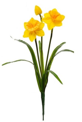 ŻONKIL kwiaty sztuczne NARCYZ bukiet dodatek 46 cm