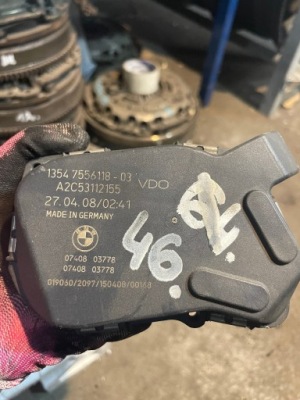 46 дросельна заслінка e90 3.0i 7556118 фото №1