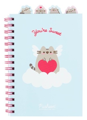 Notes Notatnik A5 spirala 80k w linie Pusheen Love Prezent na dzień Dziecka