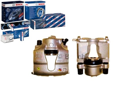 Суппорт тормозной opel перед astra g h 98- le bosch фото №1