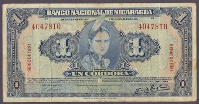 Nikaragua - 1 сordoba 1951 (VG)