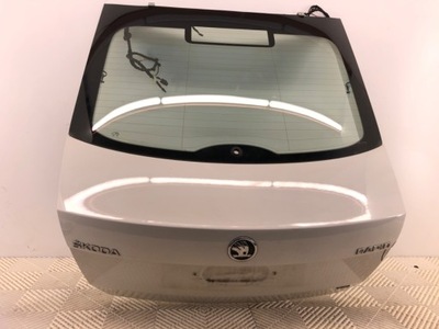 Крышка багажника задняя skoda rapid хэтчбек белый candy задняя, багажника фото №1