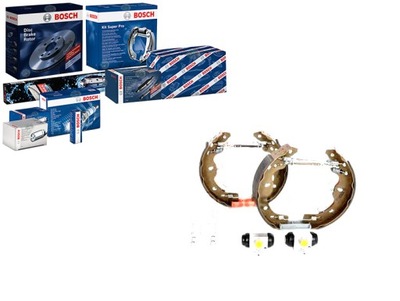 Bosch тормозные колодки тормозные fiat sedici 1,6 16v 1,9 d фото №1