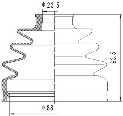 PROTECTION AXLE SWIVEL EXTERIOR LEXUS ES300 2001-  