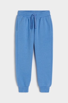 NOWE H&M spodnie dresowe j.niebieskie 122