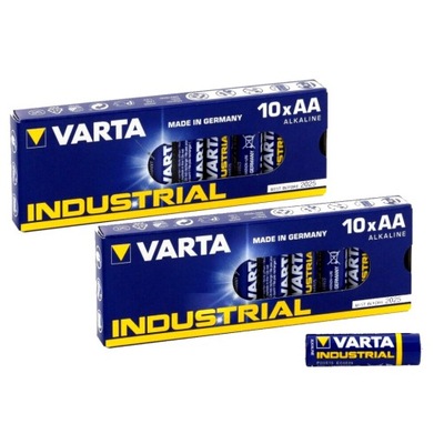 ALKALICZNE baterie Varta Industrial LR6 AA 20 SZT