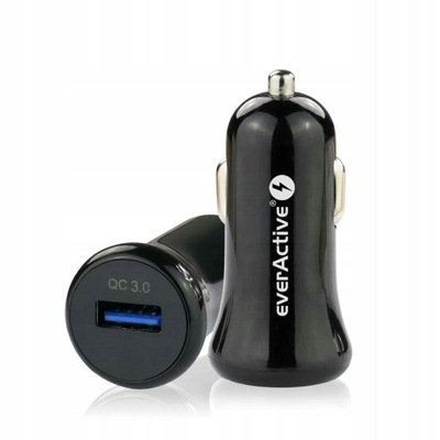 everActive Ładowarka Samochodowa USB QC CC-10 18W