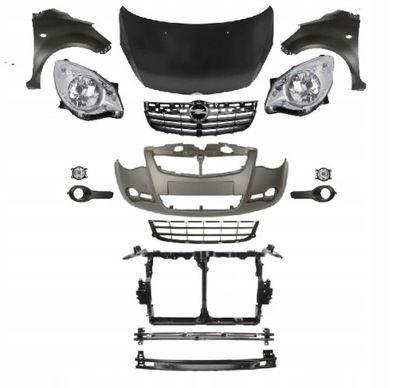 Opel agila h08 2008-2015 kompletny перед капот pas фото №1