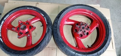 YAMAHA XJ 600 92-97 ROJA RUEDAS RUEDA LLANTA PARTE DELANTERA PARTE TRASERA NEUMÁTICOS PARTE TRASERA PARTE DELANTERA  