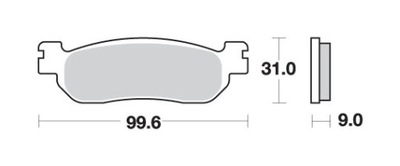 SBS TRINKELĖS STABDŽIŲ KH275 MAXI CARBON CARBON TEC 