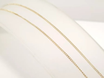 ZŁOTY ŁAŃCUSZEK PANCERKA 2,45G 585 47CM