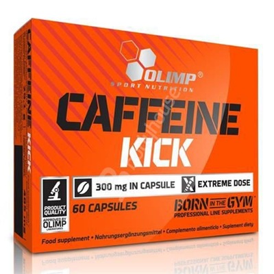 Olimp Caffeine Kick 60kap Kofeina 200mg Pobudzenie