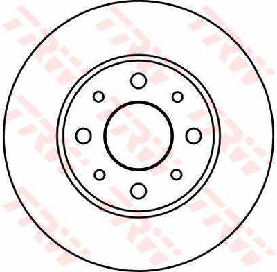 Диск тормозная перед fiat palio 98-, siena 98- фото №1