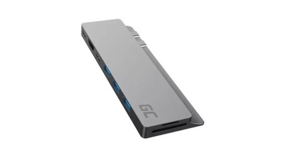 HUB ADAPTER GC 8W1 THUNDERBOLT 3, USB-C, HDMI, 3X USB 3.0, SD, MICROSD
