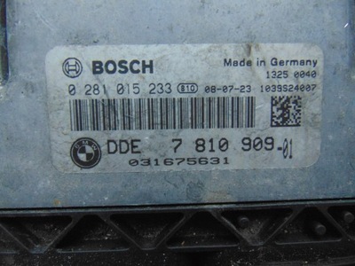 Mini clubman r55 07-11r r56 1.6 d бортовой компьютер двигателя 7810909 0281015233 фото №1