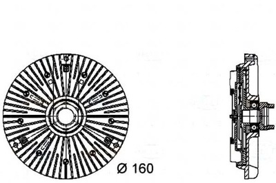 Behr hella віскозна муфта зчеплення в'язкісна 059121350f фото №1