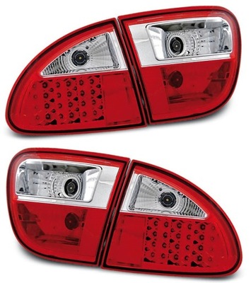 LAMPS REAR NE SET LED DIODOWE LED TUNING RED WHITE SEAT LEON I 1 1M 99-04  