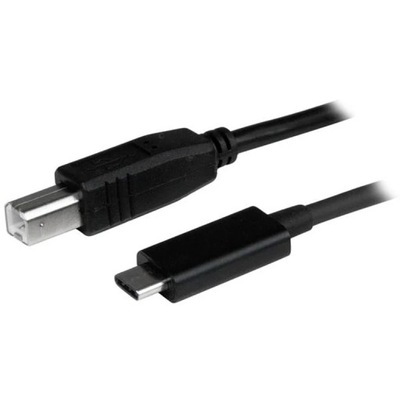 StarTech USB2CB1M kabel USB USB 2.0 1 m USB C USB B Czarny