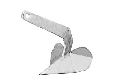 KOTWICA DELTA 4 KG STAALOWA OCYNKOWANA DO JACHTÓW ŻAGLOWYCH I MOTORÓWEK