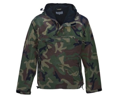 KURTKA BLUZA KANGURKA WINDBREAKER WOODLAND CAMO MORO XXL