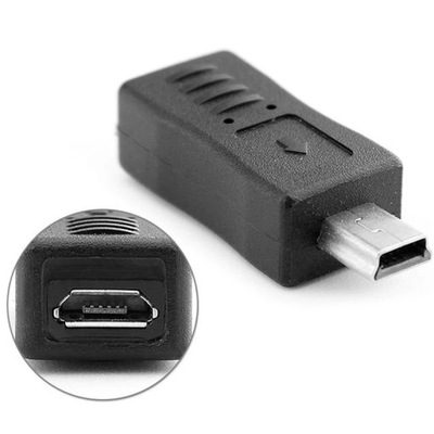 Przejście USB gniazdo micro USB na wtyk mini USB