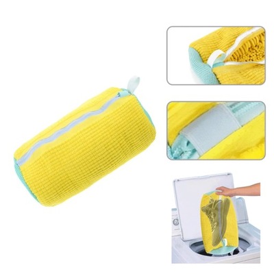 Shoe bag for washing in the washing machine preventing wrinkling