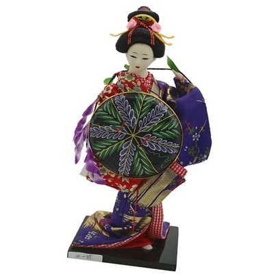 12-calowa japońska lalka gejsza kimono