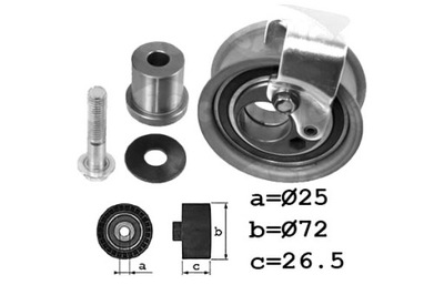 Sasic 1706074 ролик натягувача, ремінь розподільного валу фото №1