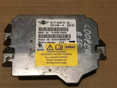 Модуль датчик подушек подушка безопасности mini оригинальный номер 3428715 фото №1