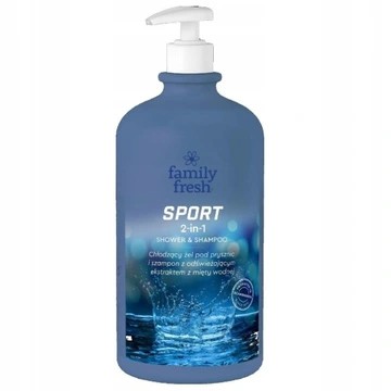 FAMILY FRESH SPORT 2IN1 SHOWER GEL ŻEL POD PRYSZNIC 1000ML