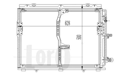 РАДИАТОР КОНДИЦИОНЕРА DB -98 C140/W140, 500SE