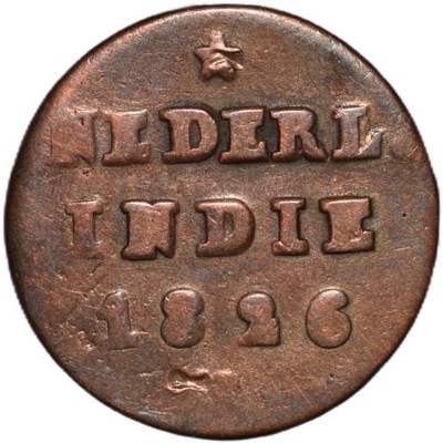Holenderskie Indie Wschodnie 1/2 stuivera 1826