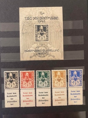 Niemcy Propaganda Tag der Briefmarke 1941r rzadkie