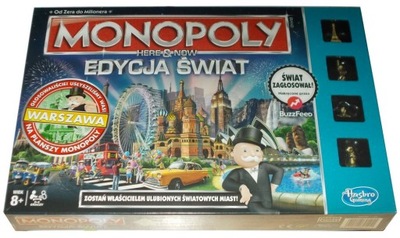 MONOPOLY EDYCJA ŚWIAT ~HASBRO~MONOPOL B2348~FOLIA