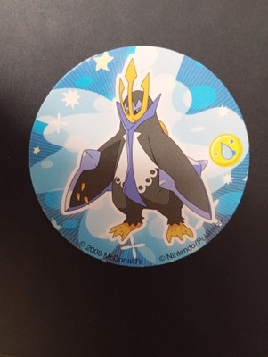 POKEMON TAZO MCDONALD'S 2008 ROK EMPOLEON WORMIDON