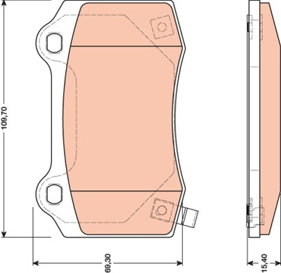 PADS BRAKE - SET GDB4171  